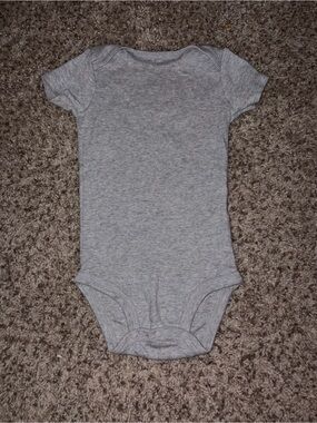 Carter's Heather Gray Short-Sleeve Baby Bodysuit